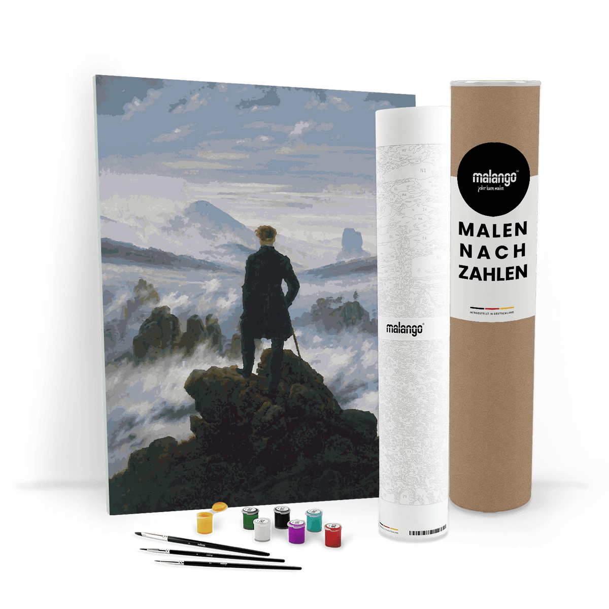Malen nach Zahlen - Caspar David Friedrich - Der Wanderer ï¿½ber dem Nebelmeer