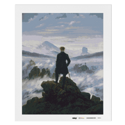 Malen nach Zahlen - Der Wanderer über dem Nebelmeer - Caspar David Friedrich