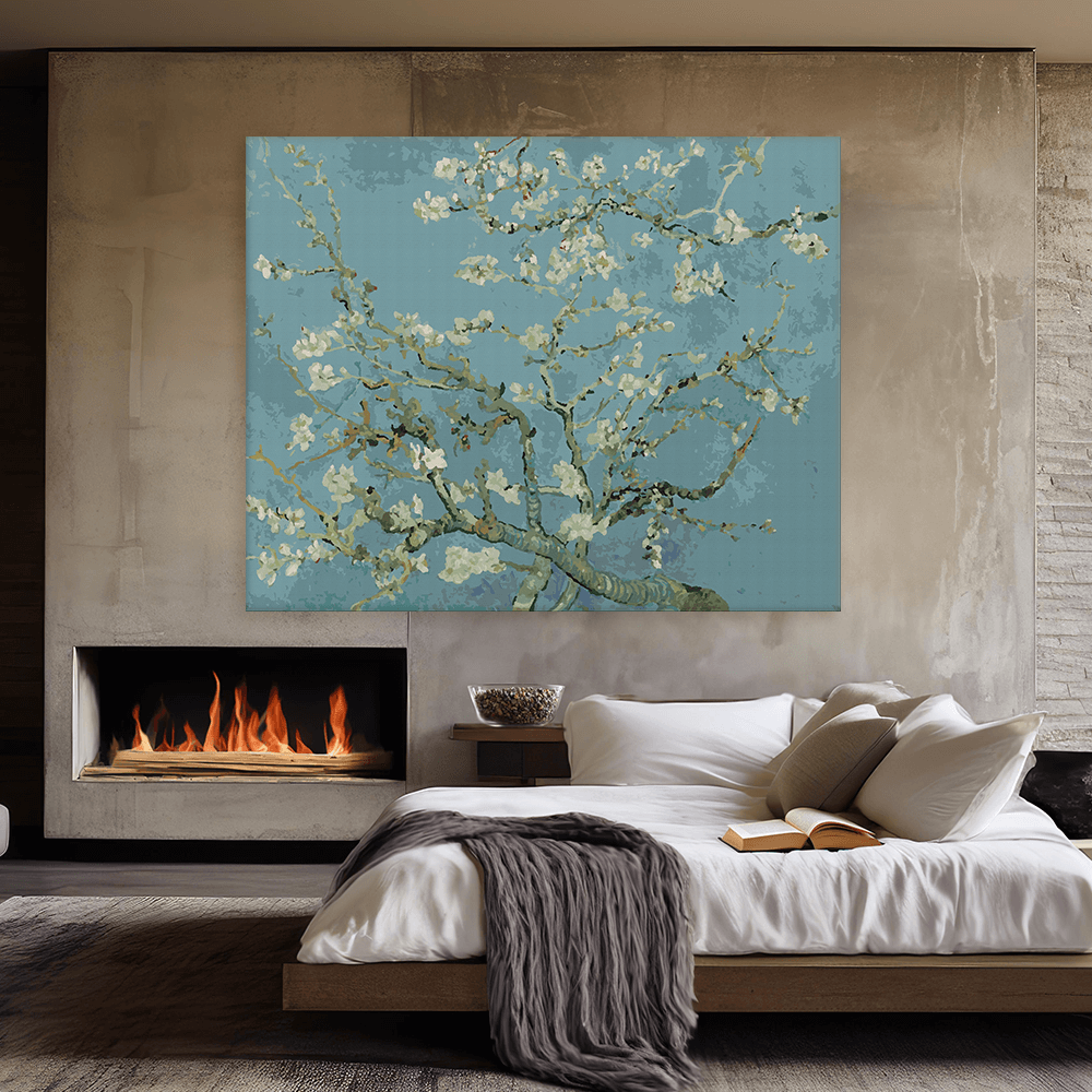Malen nach Zahlen - Vincent van Gogh - Blühende Mandelbaumzweige
