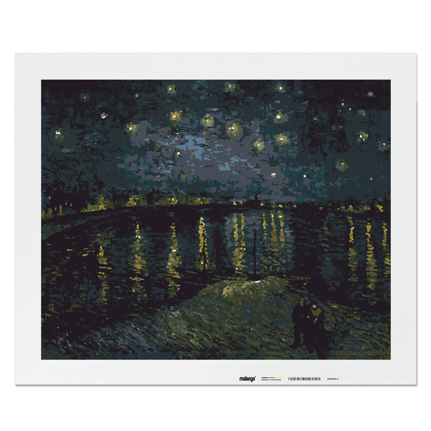 Malen nach Zahlen - Vincent van Gogh - Sternennacht über der Rhone