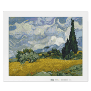 Malen nach Zahlen - Weizenfeld mit Zypressen - Vincent van Gogh