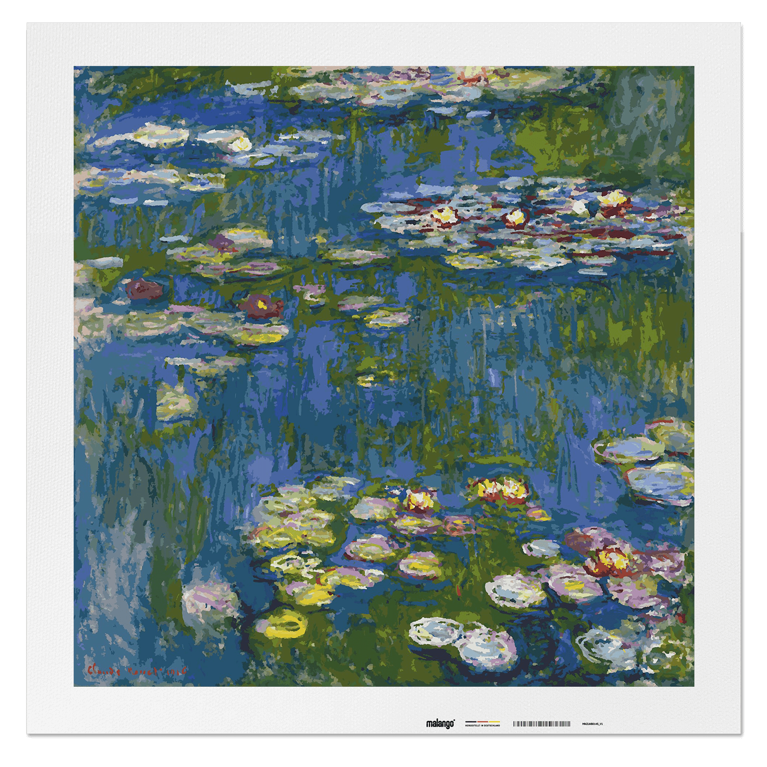 Malen nach Zahlen - Claude Monet - Seerosen - Water Lilies 1916