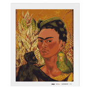 Malen nach Zahlen - Autorretrato con chango y loro - Frida Kahlo