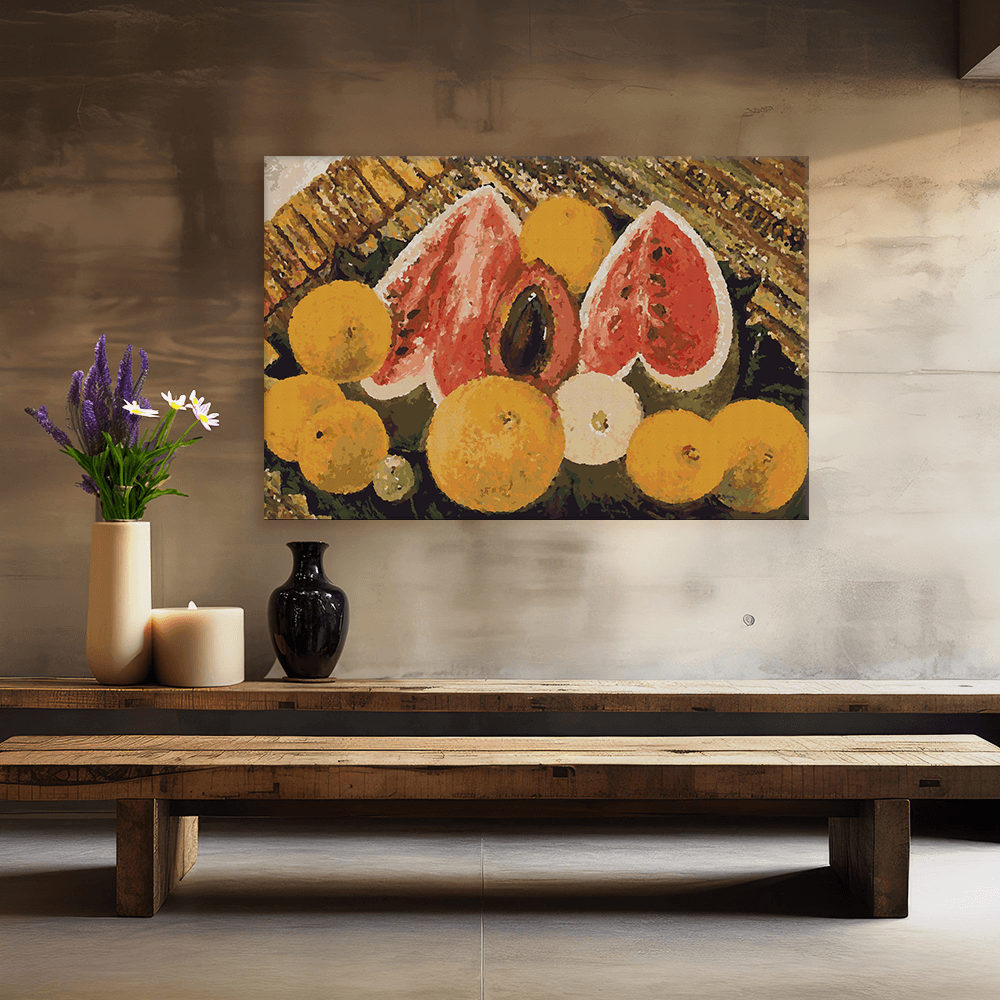 Malen nach Zahlen - Frida Kahlo - Still Life with Watermelons