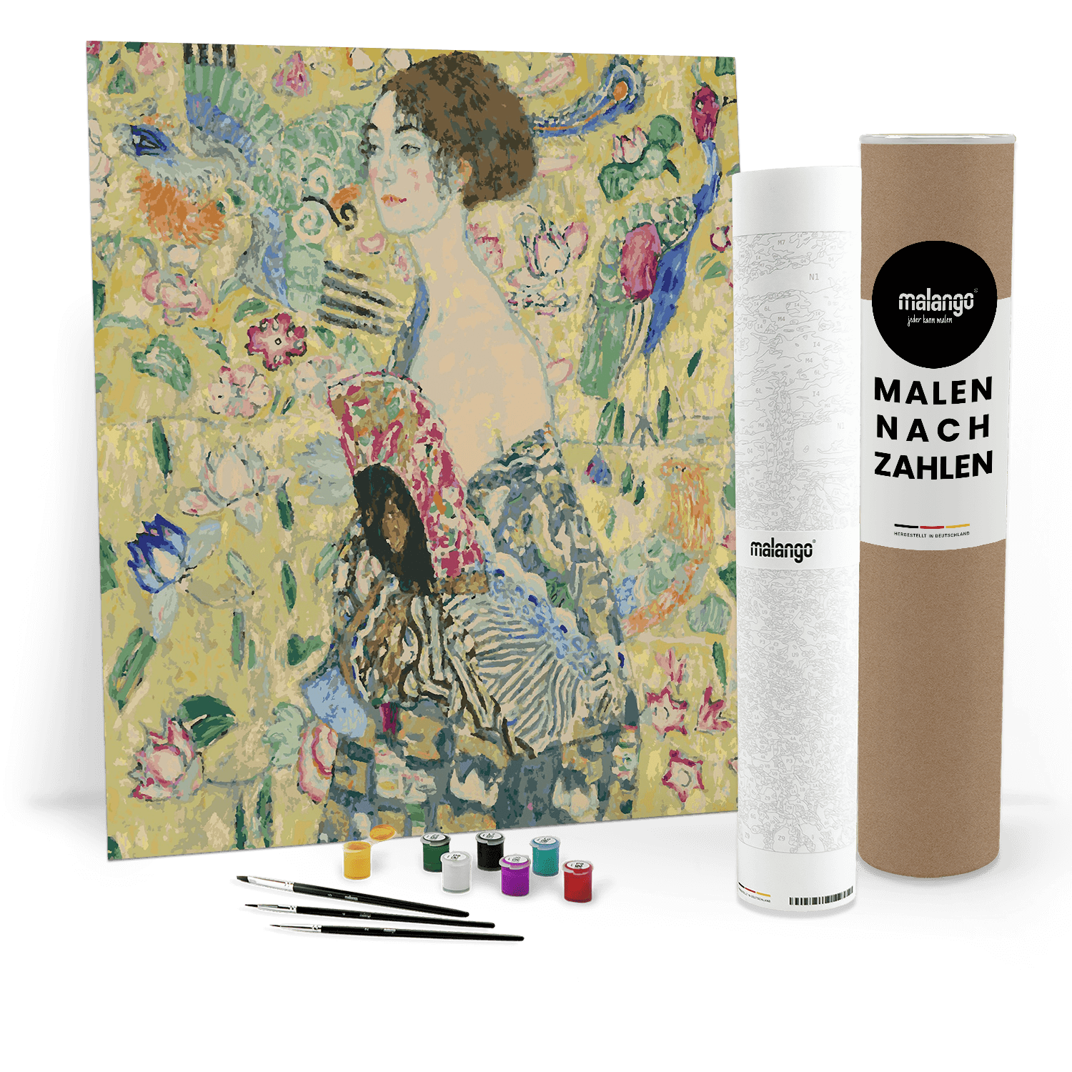 Malen nach Zahlen - Dame mit Fächer - Gustav Klimt