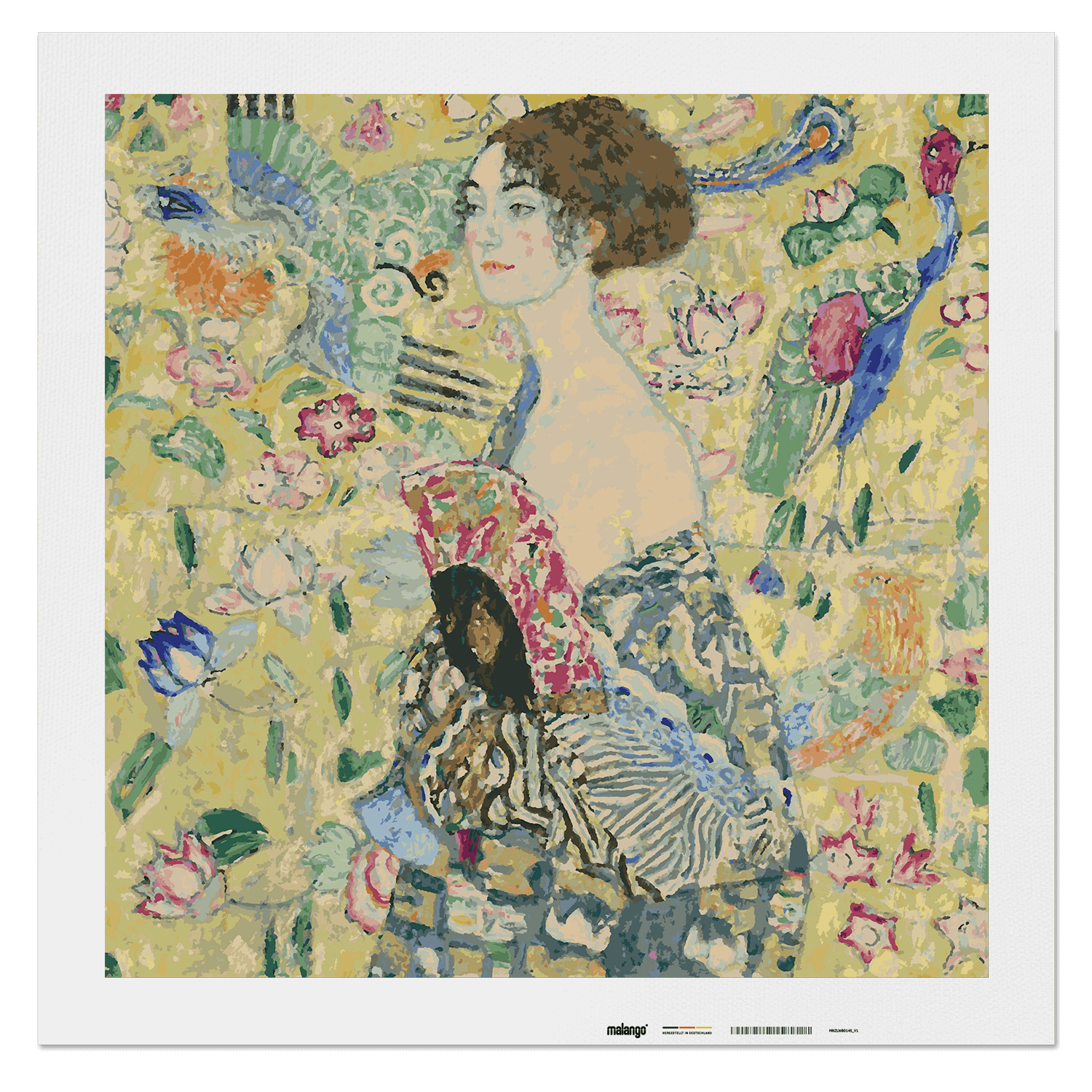 Malen nach Zahlen - Dame mit Fächer - Gustav Klimt