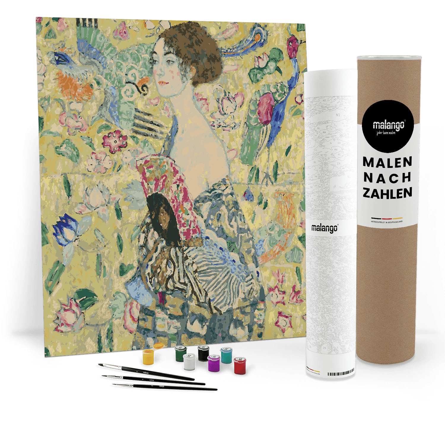 Malen nach Zahlen - Gustav Klimt - Dame mit Fächer