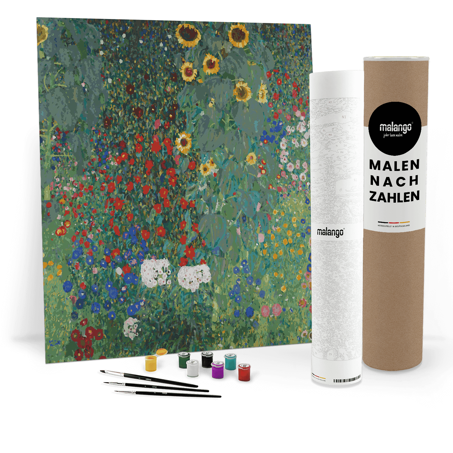 Malen nach Zahlen - Bauerngarten mit Sonnenblumen - Gustav Klimt