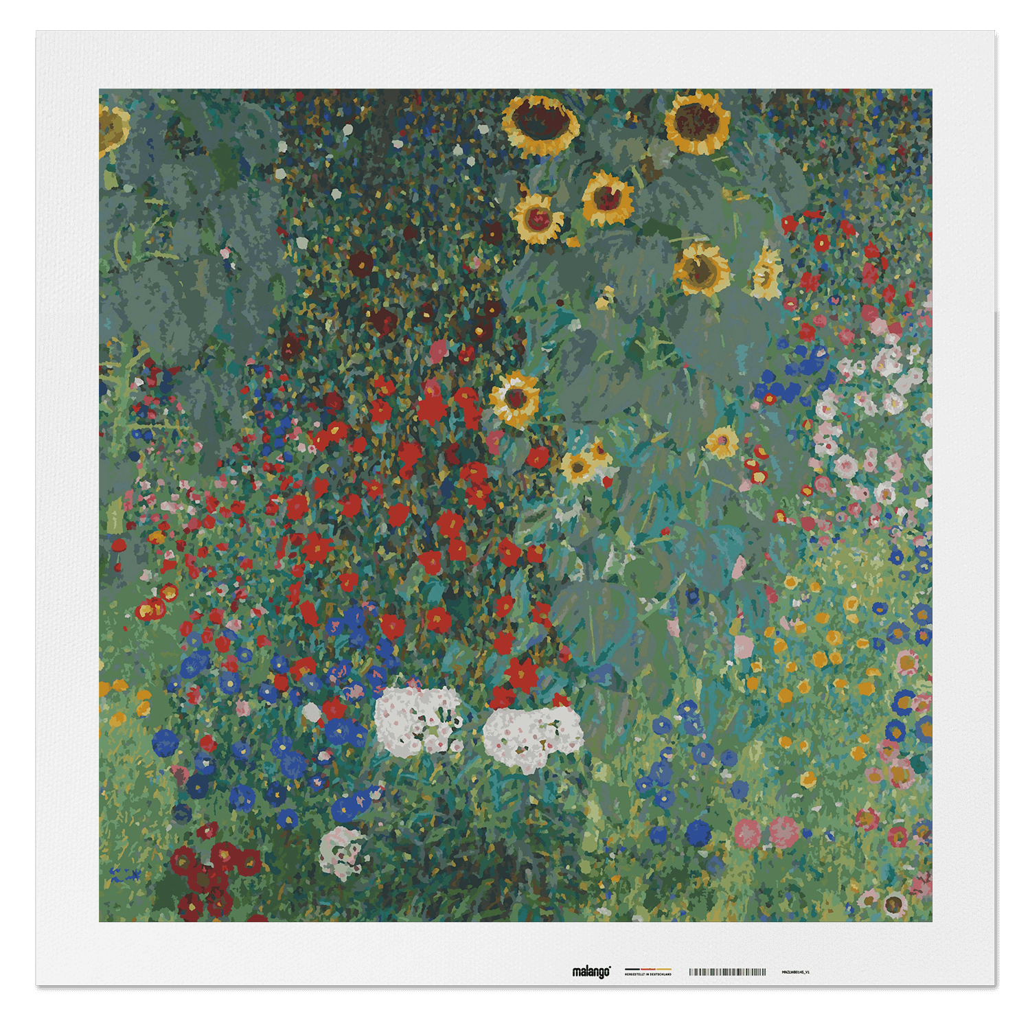 Malen nach Zahlen - Gustav Klimt - Bauerngarten mit Sonnenblumen