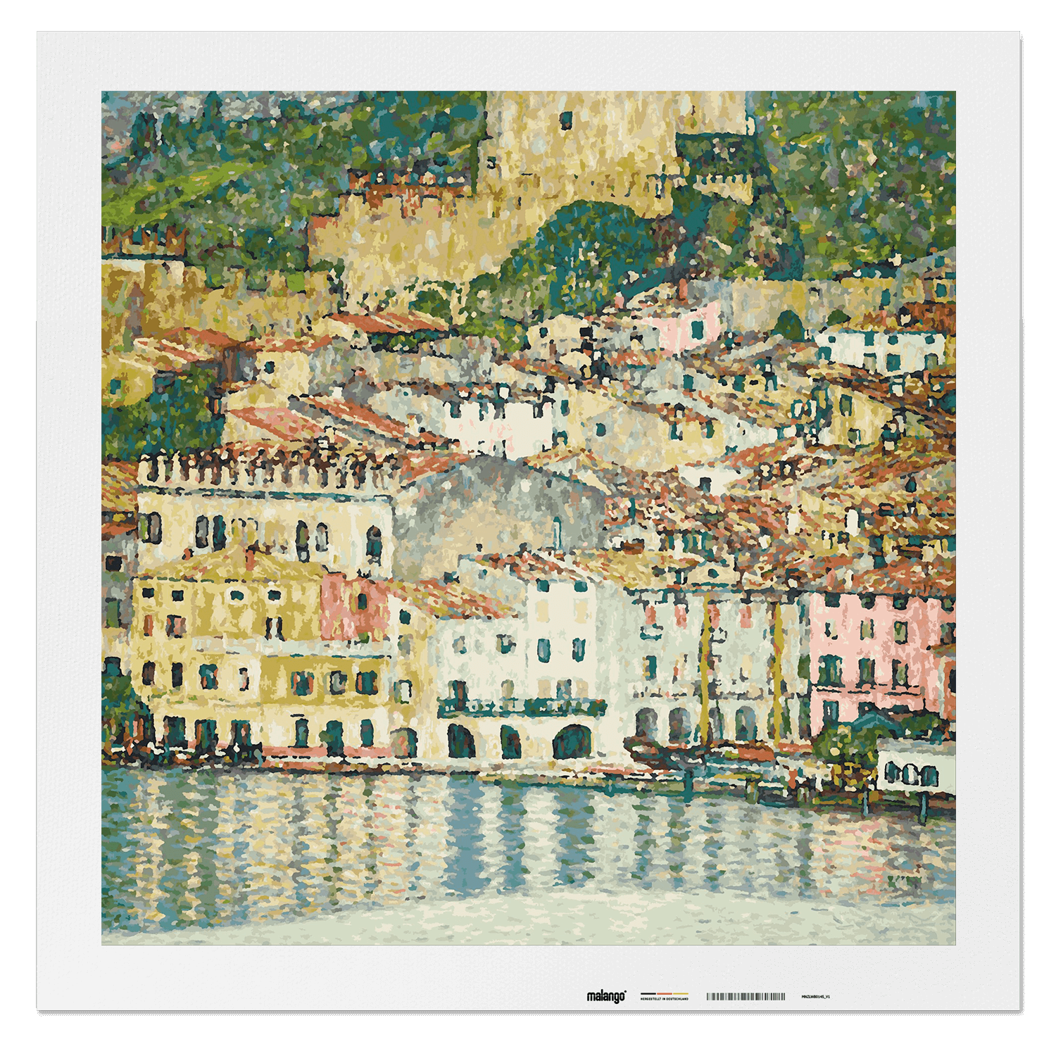 Malen nach Zahlen - Malcesine am Gardasee - Gustav Klimt