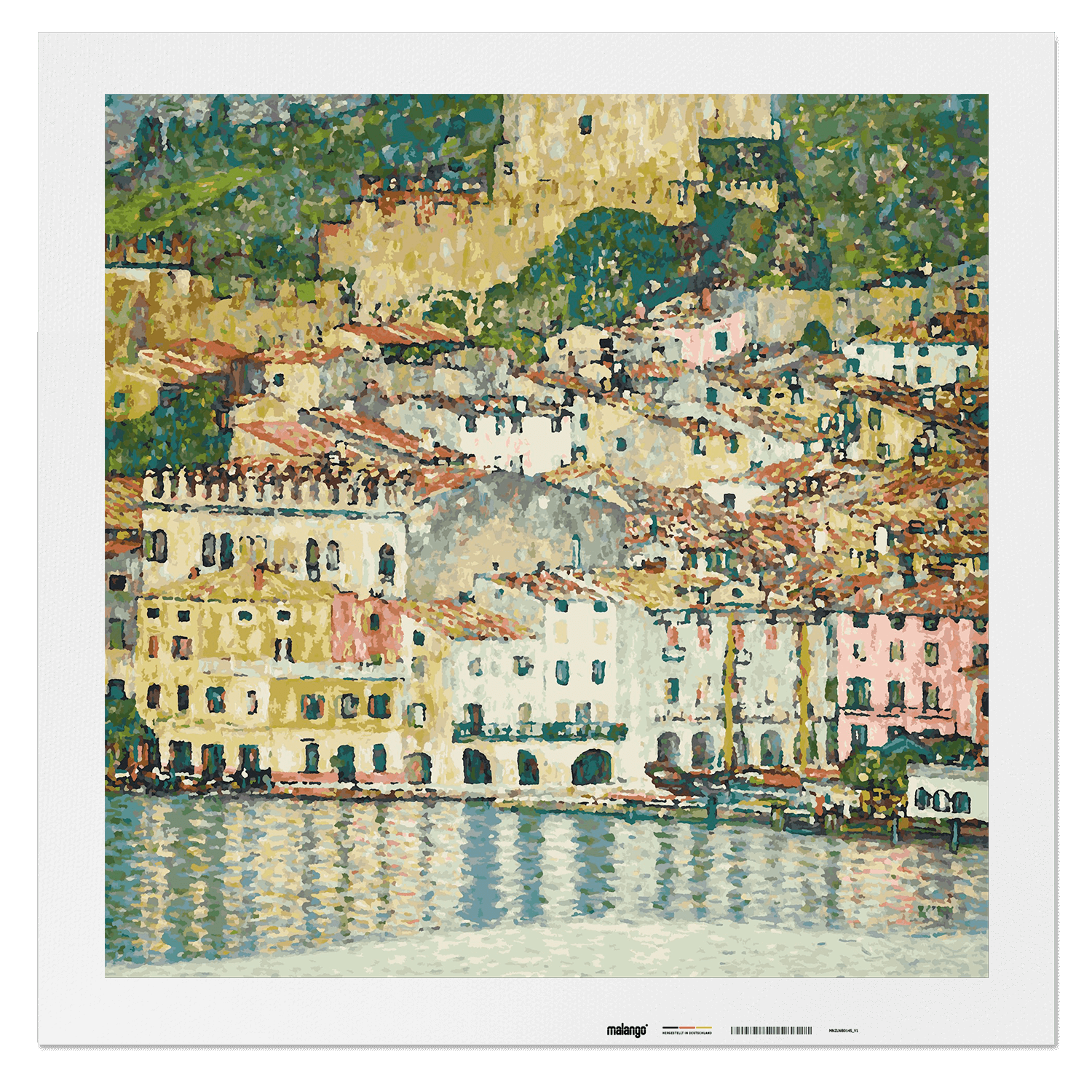 Malen nach Zahlen - Gustav Klimt - Malcesine am Gardasee