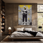 Malen nach Zahlen - Flying Cooper - Smiley Soldier - Banksy inspired - Hifza