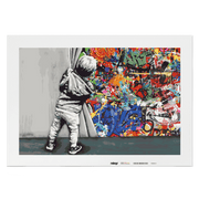 Malen nach Zahlen - Behind the curtain - Hinter dem Vorhang - Banksy inspired - Hifza