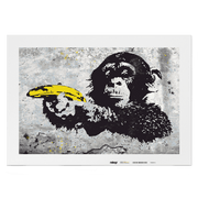 Malen nach Zahlen - Monkey with banana gun - Banksy inspired - Hifza