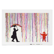 Malen nach Zahlen - Colored rain - Banksy inspired - Hifza