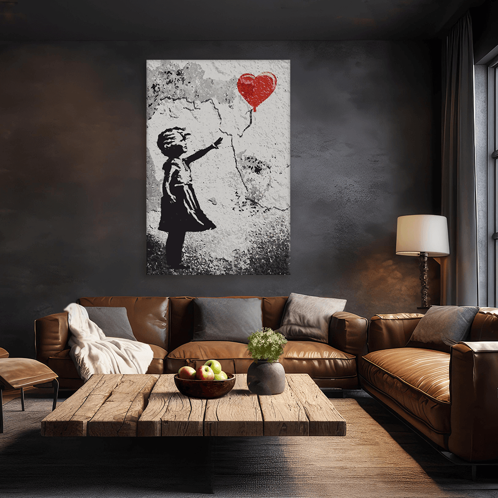 Malen nach Zahlen - Girl with Balloon - Banksy inspired