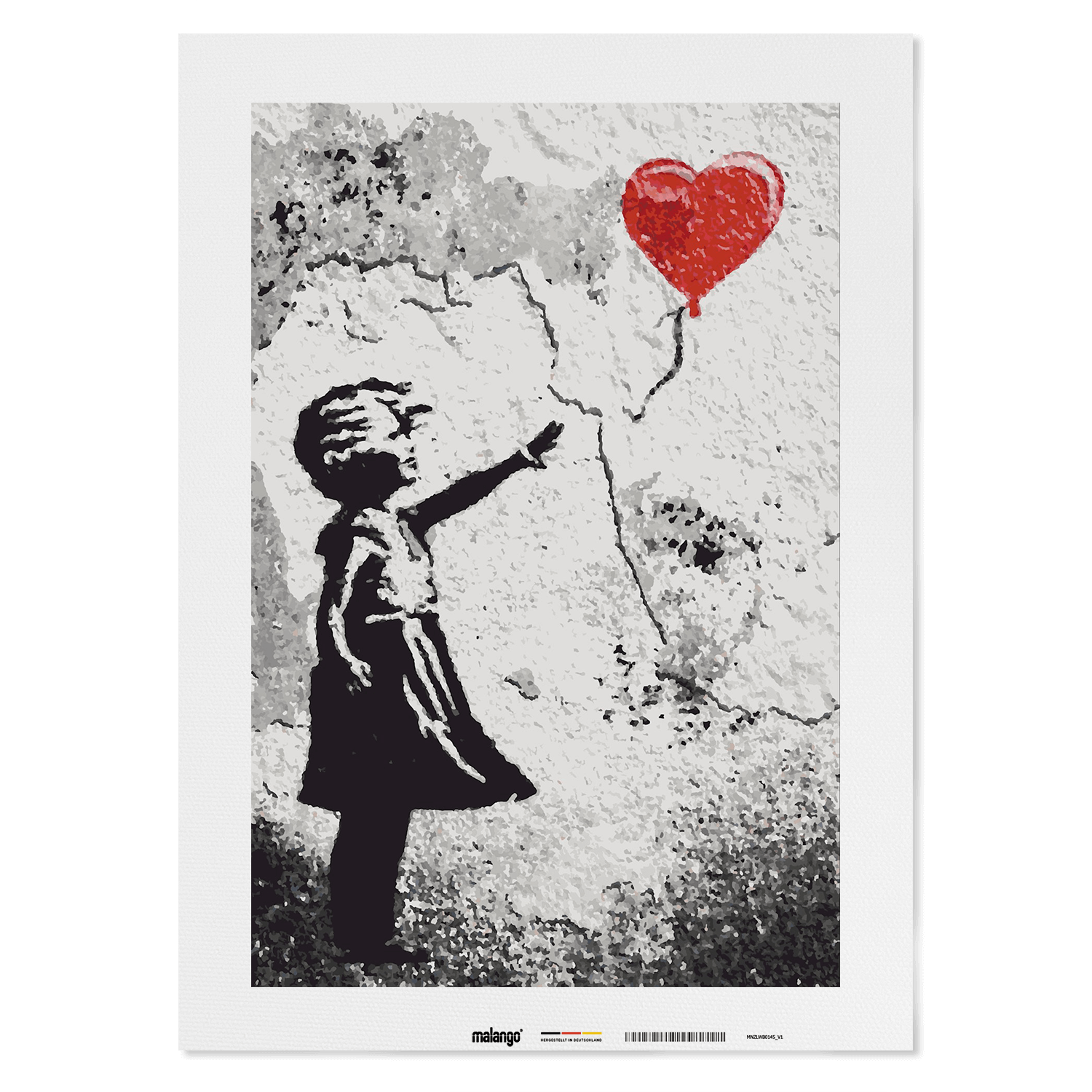Malen nach Zahlen - Girl with Balloon - Banksy inspired
