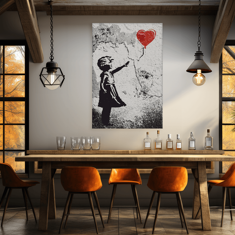 Malen nach Zahlen - Girl with Balloon - Banksy inspired