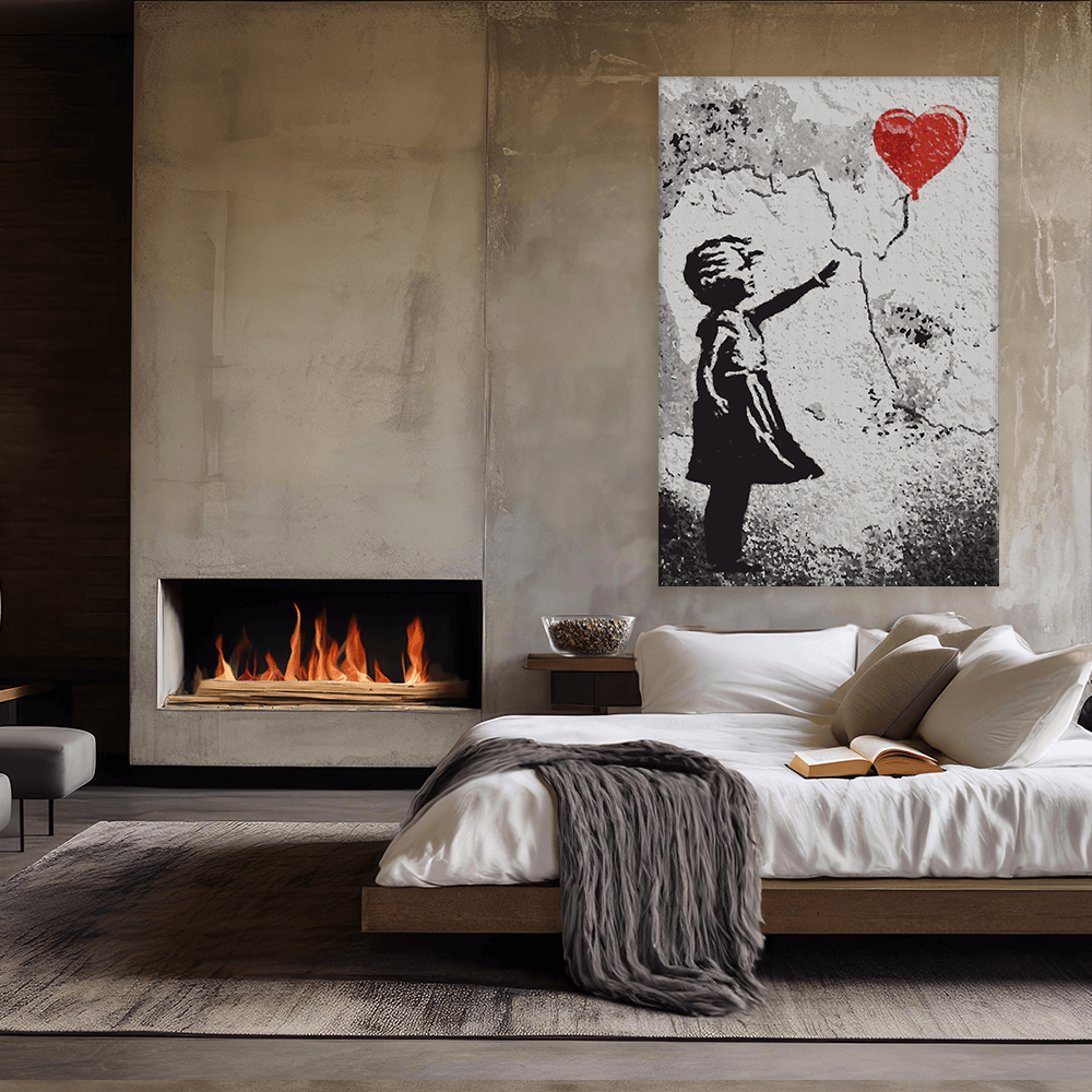 Malen nach Zahlen - Girl with Balloon - Banksy inspired