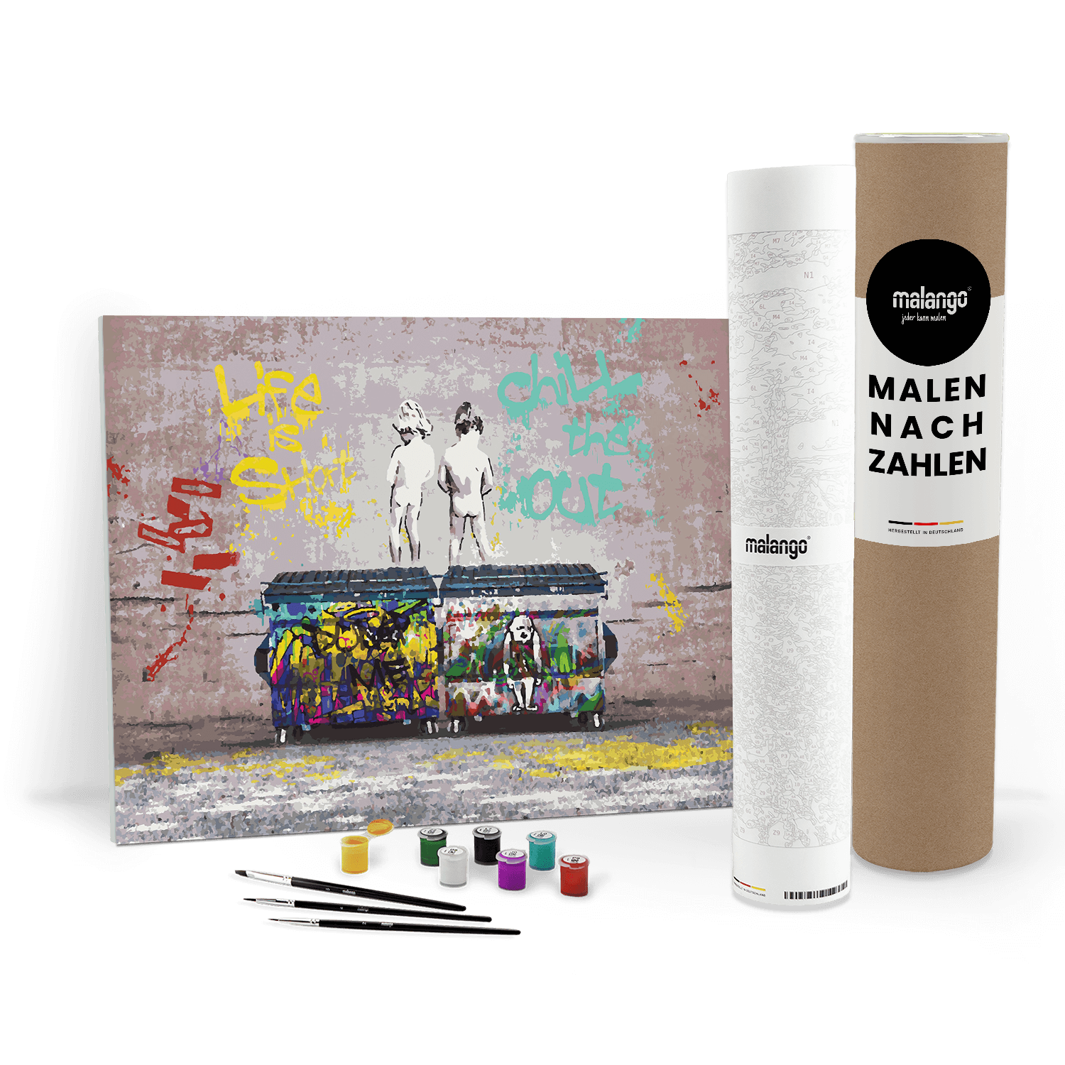 Malen nach Zahlen - Chill the Duck Out - Banksy inspired