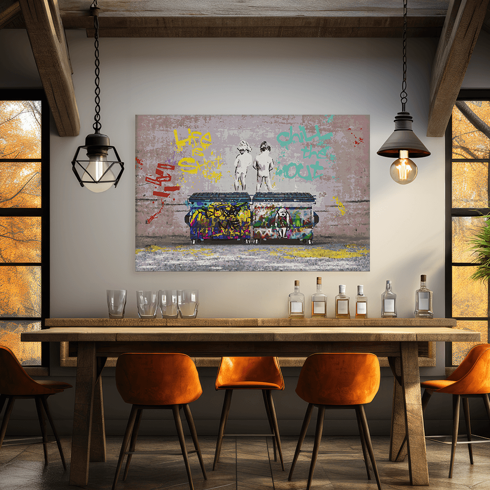 Malen nach Zahlen - Chill the Duck Out - Banksy inspired