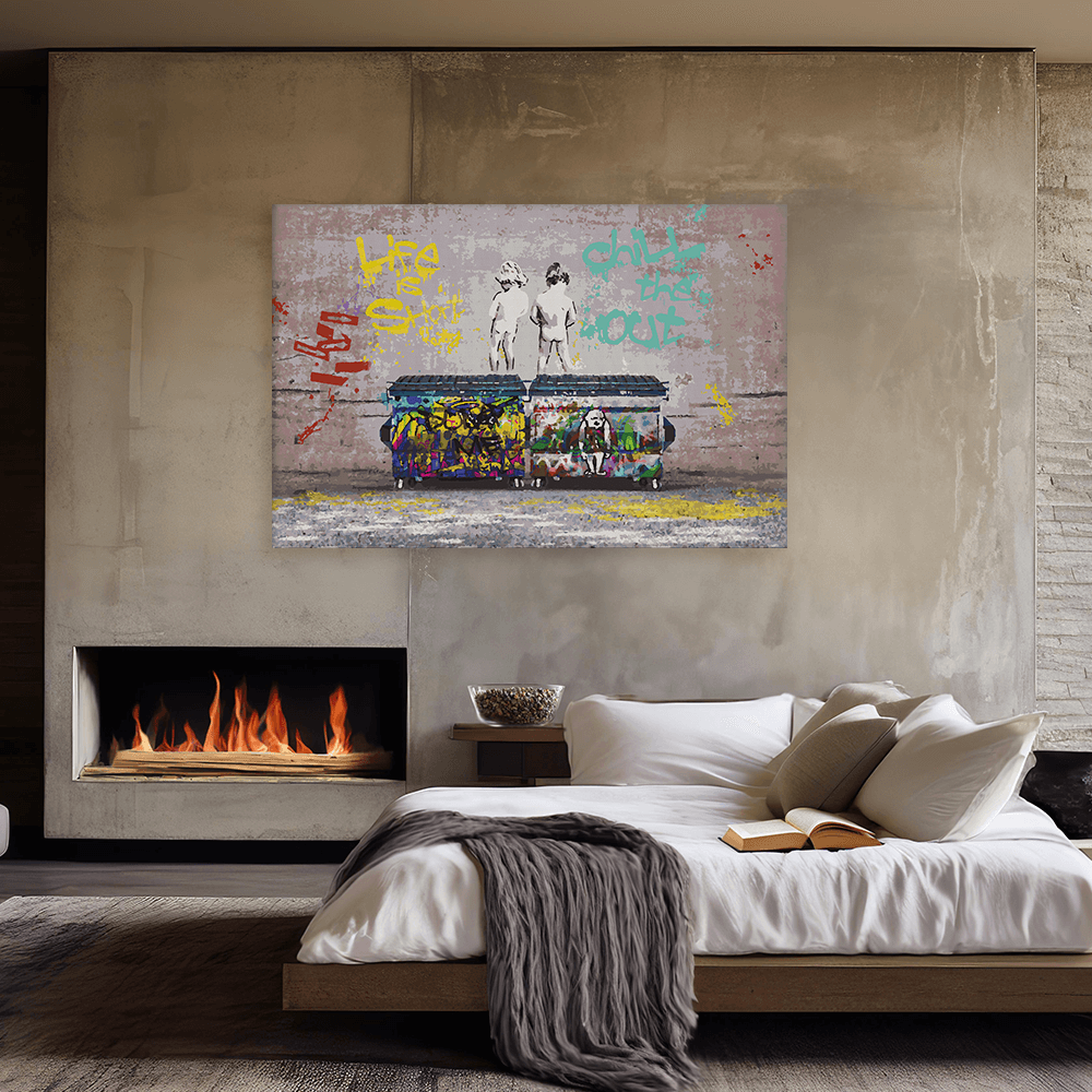 Malen nach Zahlen - Chill the Duck Out - Banksy inspired