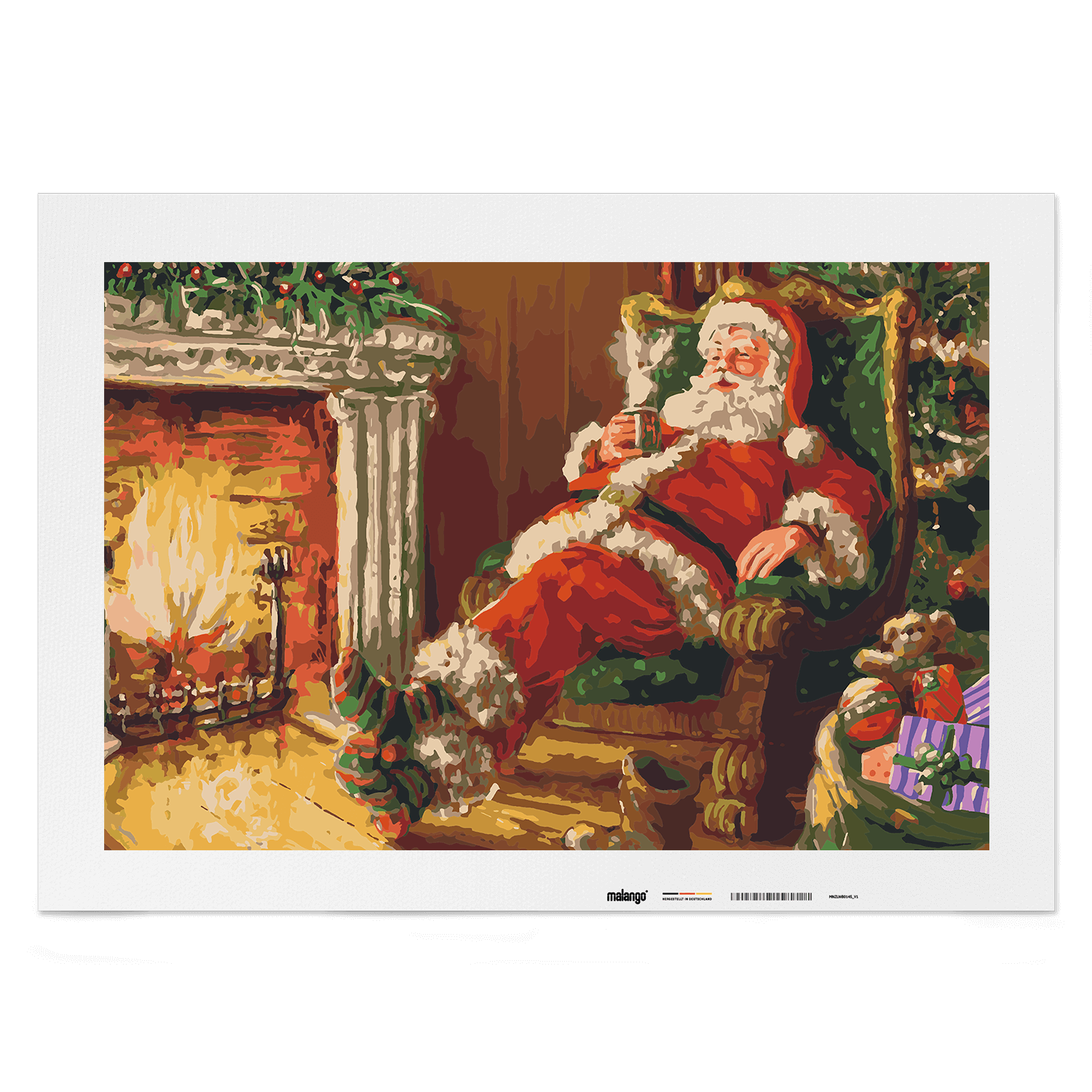 Malen nach Zahlen - Santa likes hot milk