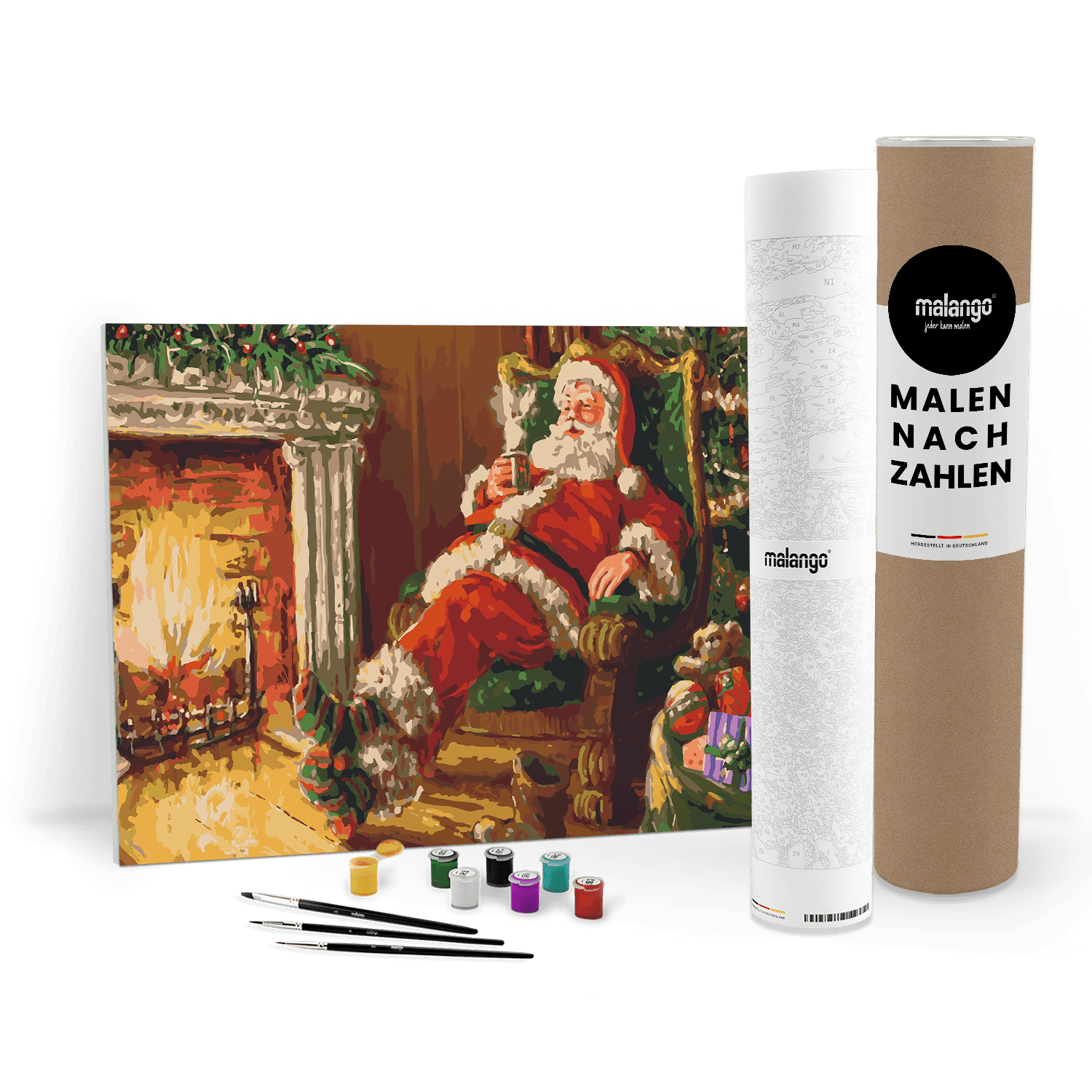 Malen nach Zahlen - Santa likes hot milk