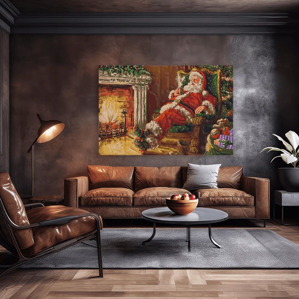 Malen nach Zahlen - Santa likes hot milk