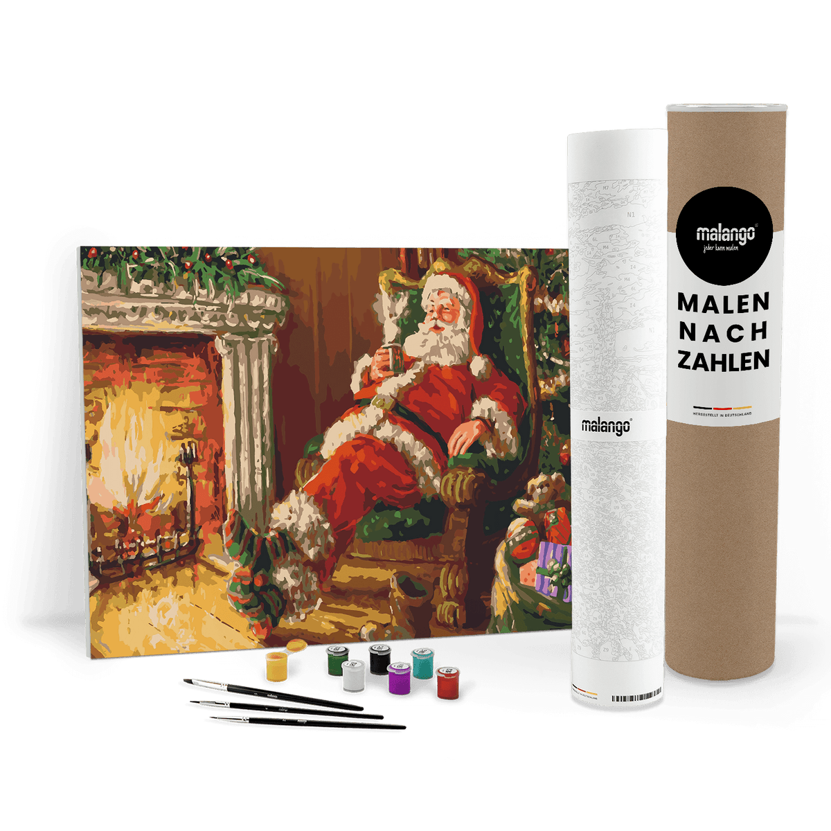 Malen nach Zahlen - Santa likes hot milk