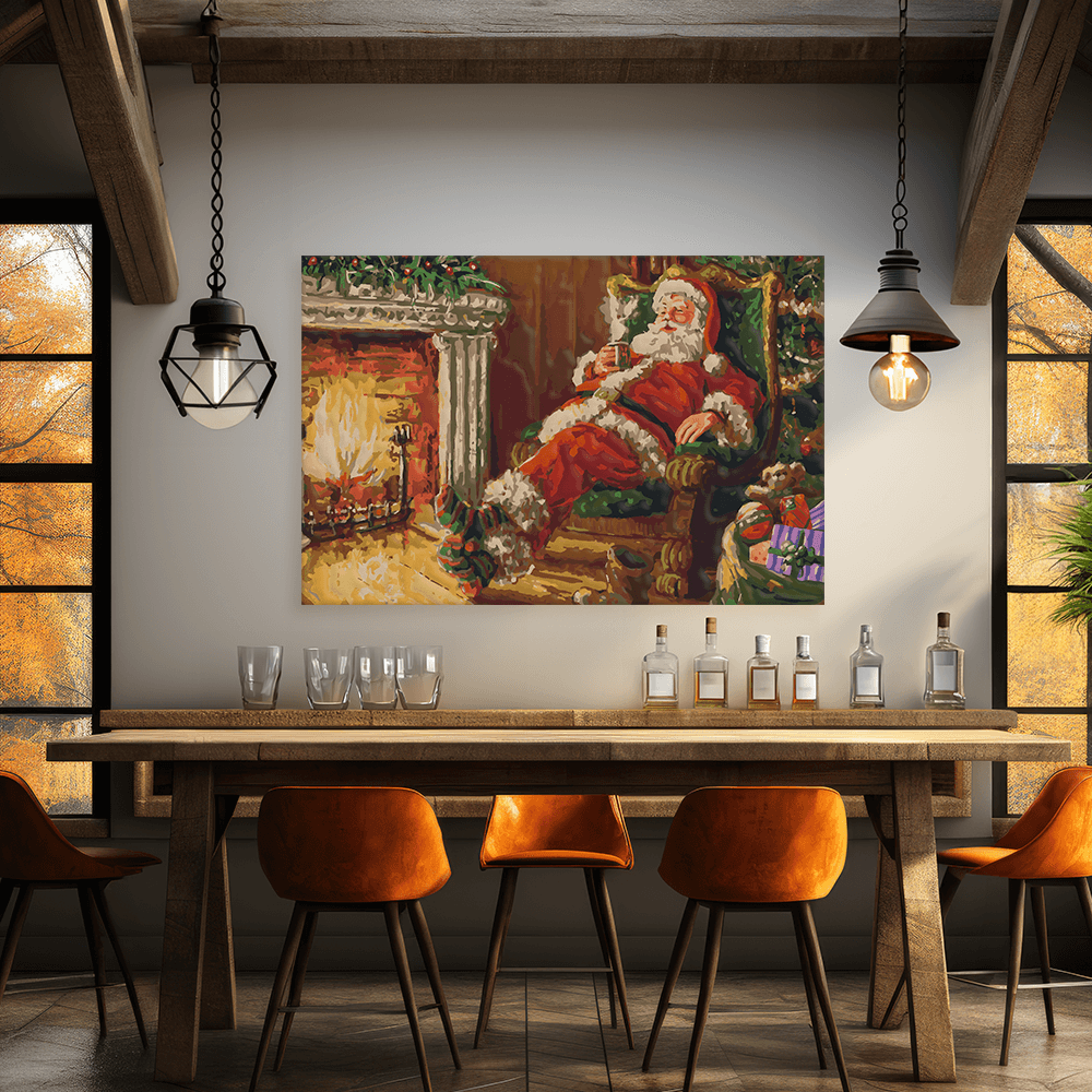 Malen nach Zahlen - Santa likes hot milk